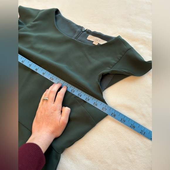 Women’s LOFT Pretty Green Dress Size 2 - Picture 5 of 10